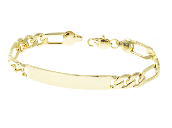 Esclava Fígaro 5mm Oro Laminado 18K